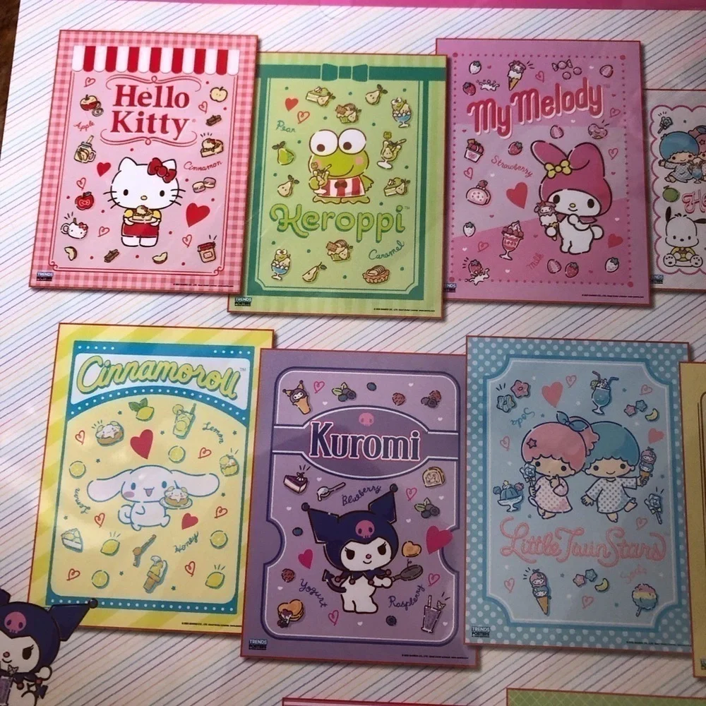Hello Kitty and Friends 12 posters set Wall Art